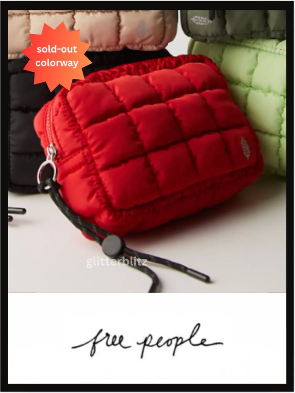 Free People Quilted Mini Case NWT